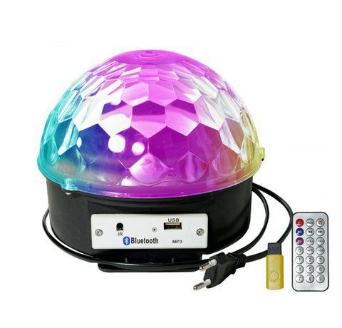 Дискошар LED с Блютузом, 9 Цветов, вращается под музыку 1 фото