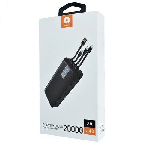 Акумулятор зовнішній WUW U40 20 000 мАг 2,1А VNU40 фото