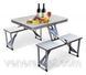 Раскладной стол и стулья Artist Hand Aluminum Folding Picnic Table with 4 Seats Portable Camping Table 291 фото 2