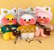 М'яка іграшка Huada Toys качечка в окулярах Lalafanfan 35 см, плюшева качка в одязі Cafe mimi duck Лалафанфан TV1000PCS фото 1
