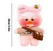 М'яка іграшка Huada Toys качечка в окулярах Lalafanfan 35 см, плюшева качка в одязі Cafe mimi duck Лалафанфан TV1000PCS фото 2