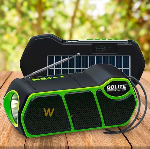 Багатофункціональна портативна сонячна система (ліхтарик, радіо FM, Bluetooth, power bank) GD-LITE-11 GD11 фото