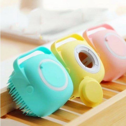 Універсальна силіконова щітка для купання, миття посуду, купання Silicone Massage Bath Brush TV500 фото