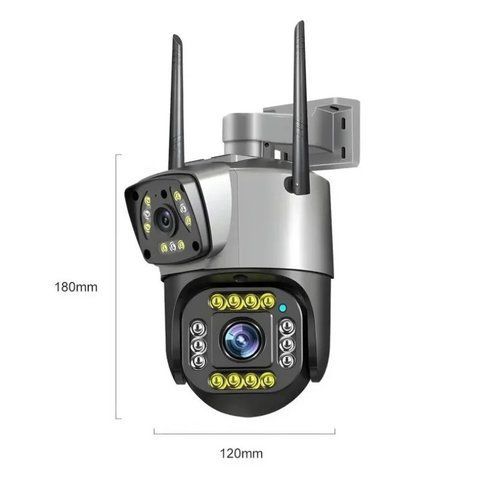 Зовнішня камера 4G відеоспостереження V380 Pro з двома об'єктивами (24) VENV3804G2MP фото