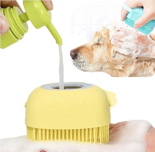 Універсальна силіконова щітка для купання, миття посуду, купання Silicone Massage Bath Brush TV500 фото