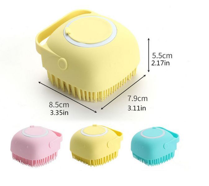 Універсальна силіконова щітка для купання, миття посуду, купання Silicone Massage Bath Brush TV500 фото