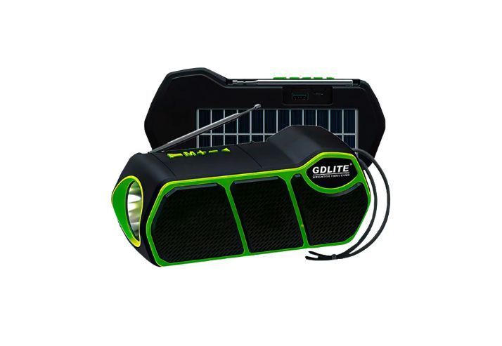 Багатофункціональна портативна сонячна система (ліхтарик, радіо FM, Bluetooth, power bank) GD-LITE-11 GD11 фото