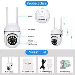 Поворотна камера зовнішнього відеоспостереження з Wi-Fi CLOUD STORAGE. Програма: YIOOT (60) VEN23010 фото