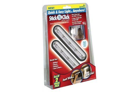 Комплект самоклеючих світлодіодних світильників Stick-N-Click 4534 фото
