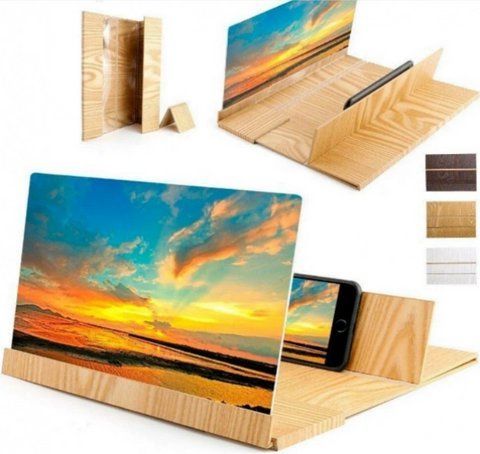 3D увеличитель экрана телефона Enlarged Screen Magnifier (Светлое дерево) TV56 фото