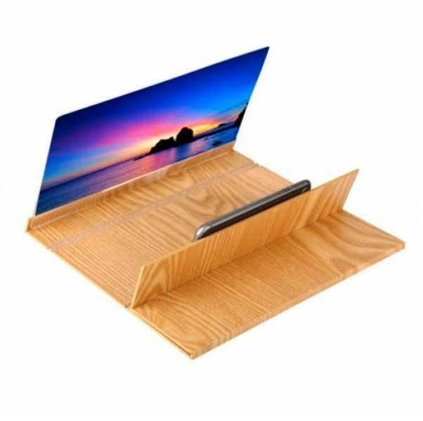 3D увеличитель экрана телефона Enlarged Screen Magnifier (Светлое дерево) TV56 фото
