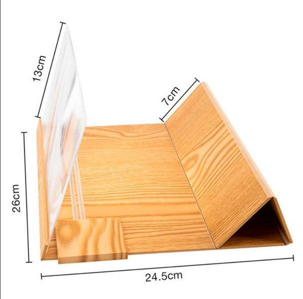 3D увеличитель экрана телефона Enlarged Screen Magnifier (Светлое дерево) TV56 фото