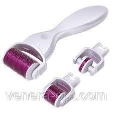 Мезороллер для лица и тела 4 в 1 Derma Roller (дермороллер) 138 фото