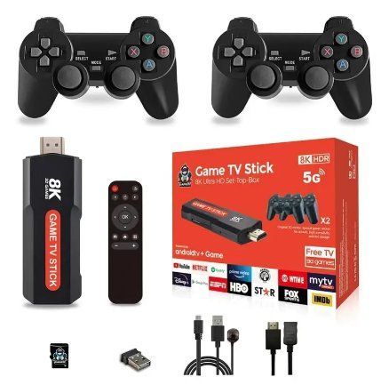 Ігрова приставка до TV + 2 шт. джойстика 5G 8K HD 3D GAME Чотириядерний процесор VEN8kGame фото
