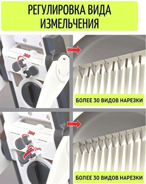Багатофункціональна овочерізка з неіржавкої сталі мультислайсер SAFE SLICE MANDOLINE з контейнером (24) VEN129 фото