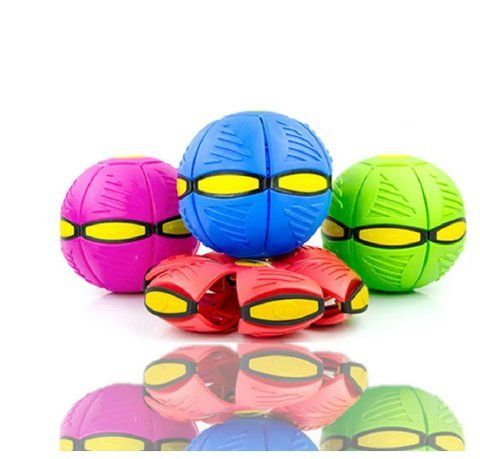 Складаний ігровий м'ячик Flat Ball Disc складаний м'яч-трансформер для активних ігор на природі та вдома (бе VEN36 фото