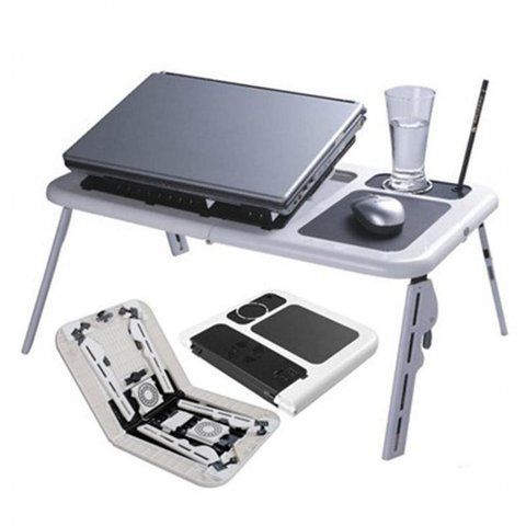 Складаний столик для ноутбука з охолодженням E Table / Стіл для ноутбука / Підставка для ноутбука ETABLE фото