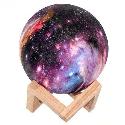 Настольный светильник 3D MOON LAMP Месяц 15 см Цветной LK 109 Луна TV410WH фото