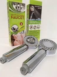 Насадка для душу двостороння 3 режими Multifunctional Faucet 9006 TV-355 фото