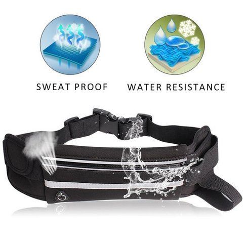 Спортивная сумка на пояс для бега Runbag на два отделения VE1014 фото