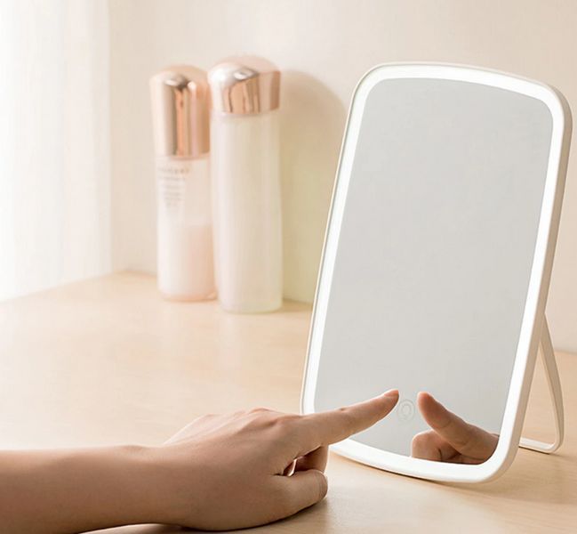 Дзеркало з підсвіткою для макіяжу акумуляторне Jordan Judy LED Makeup Mirror BR000118 VEN118 фото