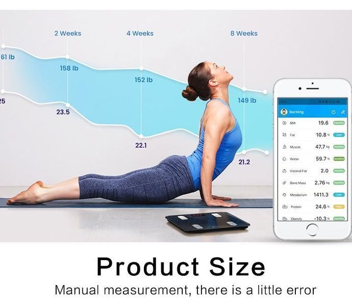 Умные весы для фитнеса с подключением Bluetooth до 180 кг SmartFit VEN243 фото