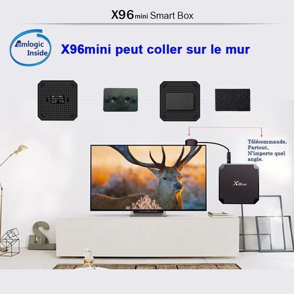Смарт ТВ-Приставка X96 mini 2/16 Android 9 Amlogic S905W Smart TV Box 1080P Full HD, Ultra HD (4K) Black (40) VEN29 фото