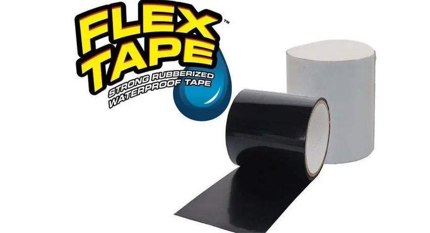 Надміцний скотч стрічка Flex Tape надсильна клейка водонепроникна ізострічка, скотч Чорна TV123 фото