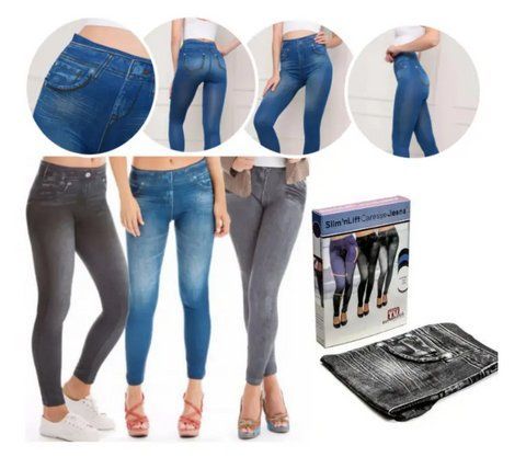 Жіночі коригувальні штани джинси Джегінси Slim'n Lift Caresse jeans для будь-якого типу фігури TV024 фото