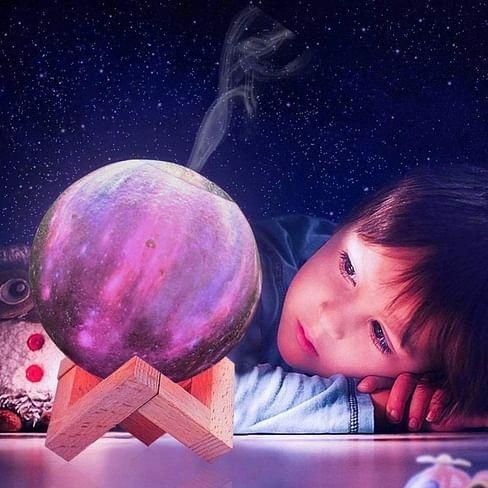 Увлажнитель - ночник Луна, Космос для декора ( 3 вида подсветки ) TV410A фото