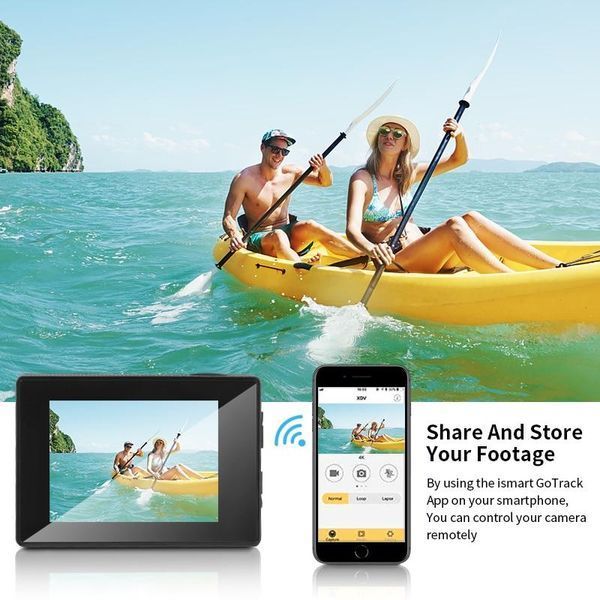Екшн камера DVR 4K SPORT з пультом і Wi-Fi аквабокс для знімання під водою + набір кріплень VEN153 фото