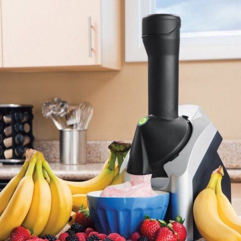 Комбайн для приготування морозива та переробки фруктів та ягід Ice cream maker 485 фото