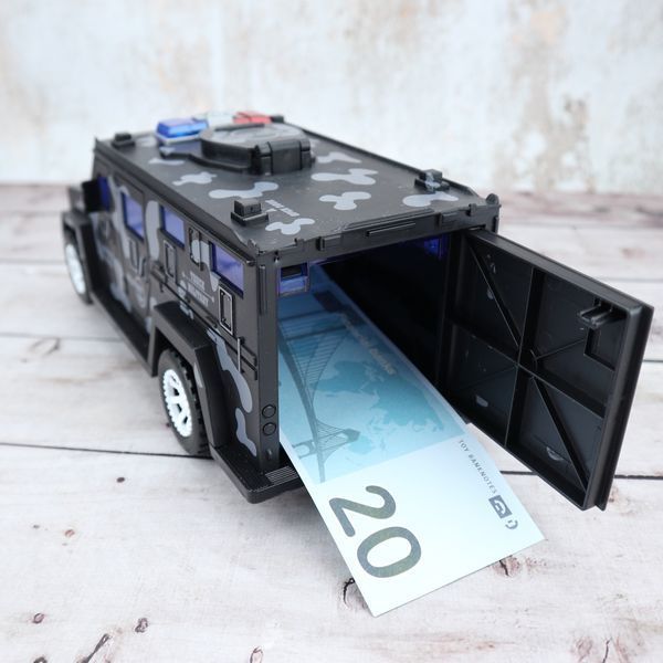Дитяча машина сейф-копилка CASH TRUCK з кодовим замком і відбитком пальця VEN0531A фото