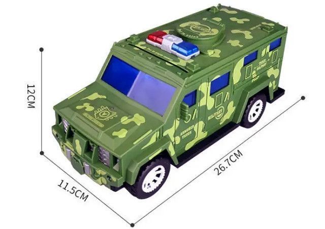 Дитяча машина сейф-копилка CASH TRUCK з кодовим замком і відбитком пальця VEN0531A фото