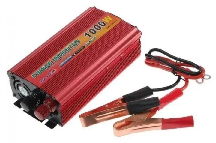 Преобразователь напряжения автомобильный инвертор LoadKing 1000W, USB, активное охлаждение 12/220В Red SPR F1000 фото