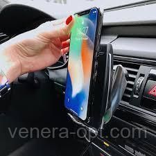 Автомобильный держатель сенсорный Penguin Smart Sensor S5 QI c беспроводной зарядкой 10w Black датчик движения TV82 фото
