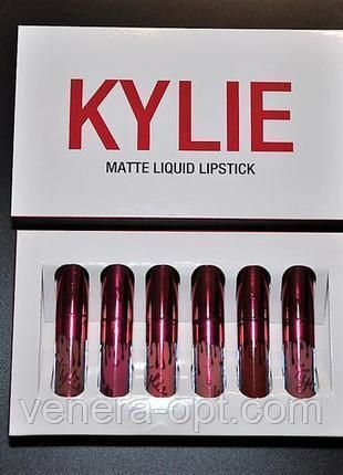 НАБІР ПОМАД KYLIE MATTE LIQUID LIPSTICK 6 ШТУК 25 фото