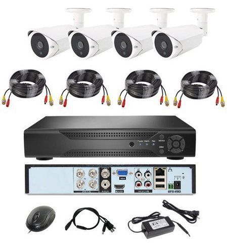 Комплект системи відеоспостереження 4 камери PRO VISION UKC KIT 1080p, 2Мп, нічне бачення, мобільний додаток MONI4CH фото