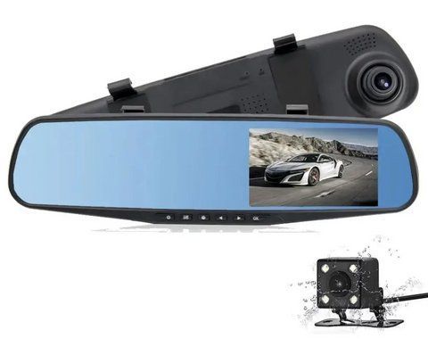 Дзеркало відеореєстратора з камерою заднього огляду Vehicle Blackbox DVR TV026 фото