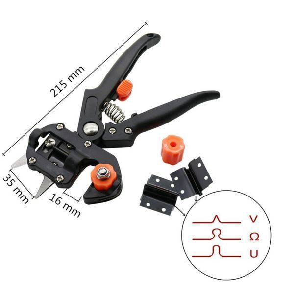 Професійний привівальний секатор із 3 ножами Titan Professional Grafting Tool для обрізання та щеплення TV690B фото