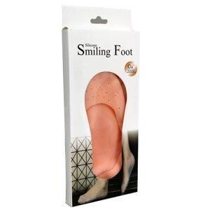 Силиконовые носки увлажняющие носочки против трения стопы ANTI-CRACK SILICONE SOCKS. Бежевый TV210 фото