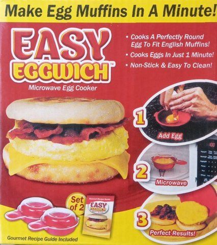 Форма для приготування яєць в мікрохвильовці Easy Eggwich B2367 фото