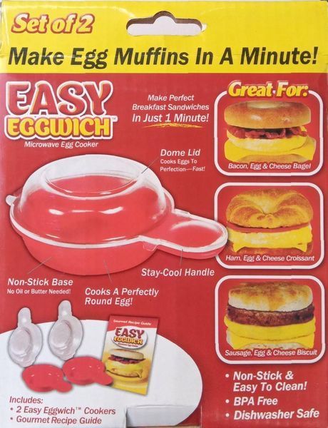 Форма для приготовления яиц в микроволновке Easy Eggwich B2367 фото