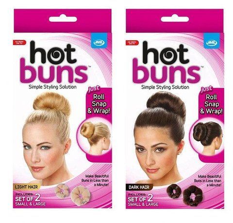 Валики на кнопках для создания объёмной причёски "Hot buns" B7-36 фото