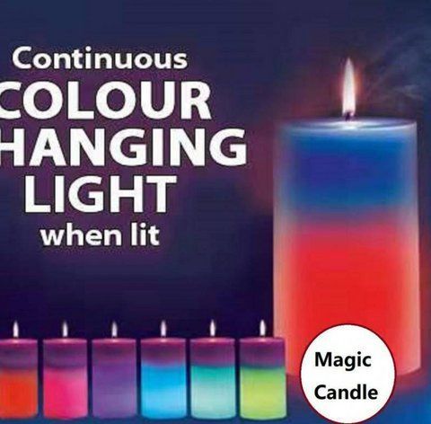 Восковая декоративная свеча Mood Magic с настоящим пламенем и LED подсветкой VEN174 фото