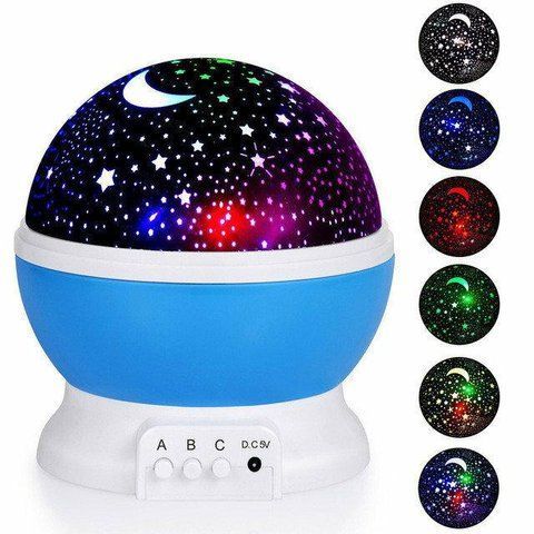 Ночник проектор звездное небо Star Master Dream, вращающийся / цвет корпуса голубой, фиолетовый, розовый ST100 фото