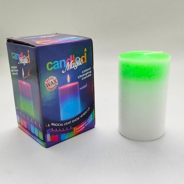 Восковая декоративная свеча Mood Magic с настоящим пламенем и LED подсветкой VEN174 фото