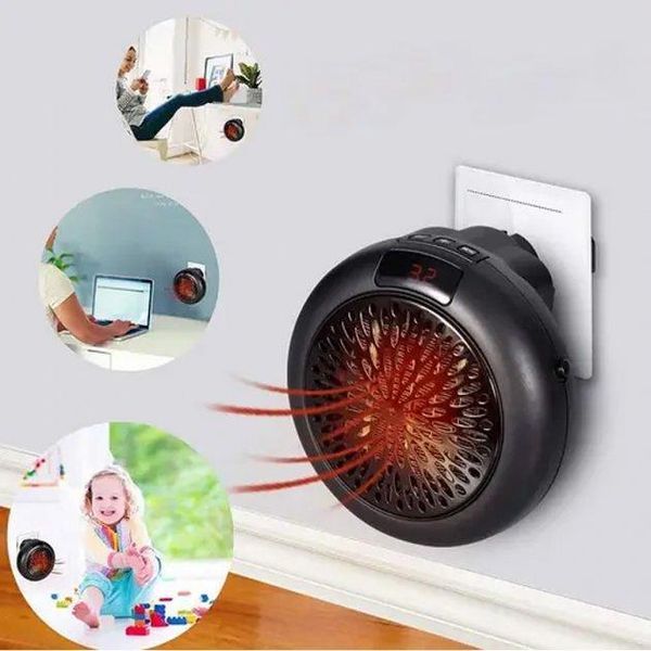 Портативний тепловентилятор мініобігрівач у розетку Wonder Heater 900W 851 фото