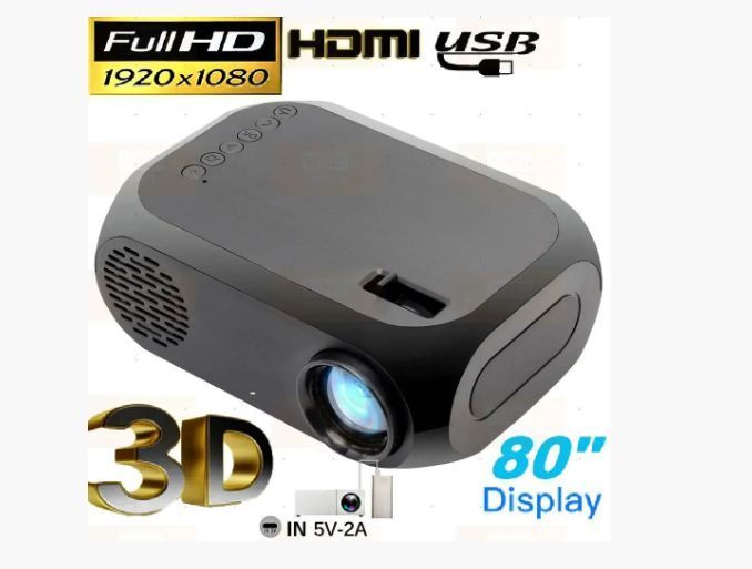 Портативный Мультимедийный Мини-проектор Led Projector YG320C TV013 фото