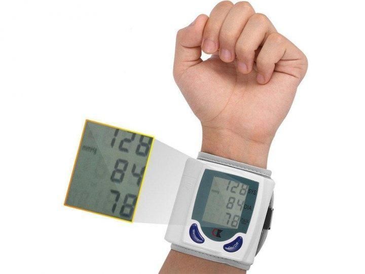 Цифровой автоматический тонометр Blood Pressure Monitor для измерения артериального давления и пульса V622HBLI фото